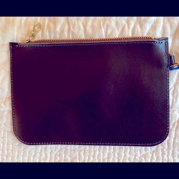 β¨ NWT Village Leathers Italian Leather Wristlet β Handmade in London! β¨ - Picture 3 of 5